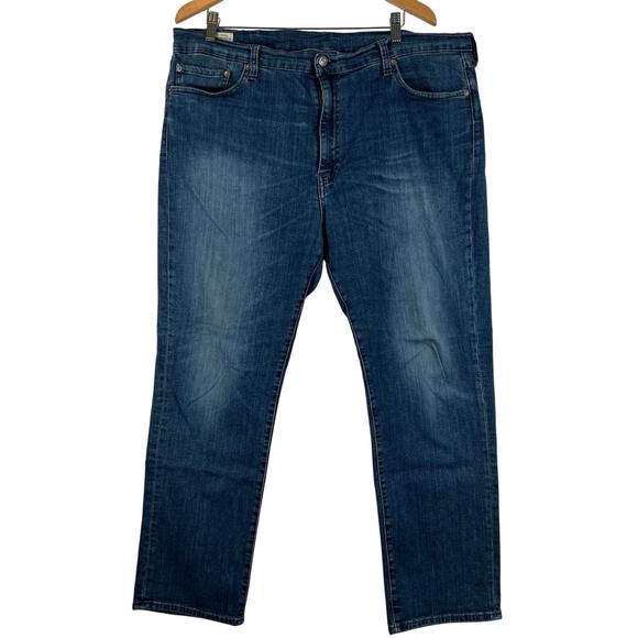Levis 511 Jeans Mens 42x30 Blue Denim San Francisco Premium‎ Big E Dark Wash - Picture 1 of 12